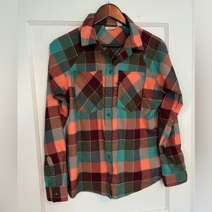 Soft Stretch Performance Flannel Long Sleeve Plaid Misses Regular